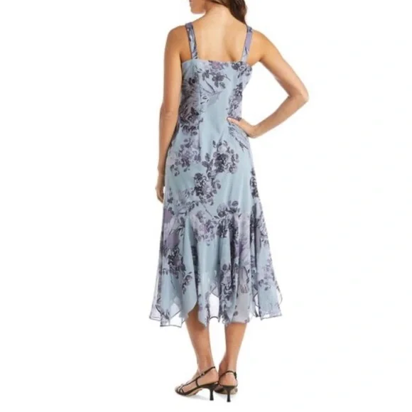 R&M Richards blue purple 2 piece long formal dress with jacket. Size 14. NWT. - Picture 11 of 16